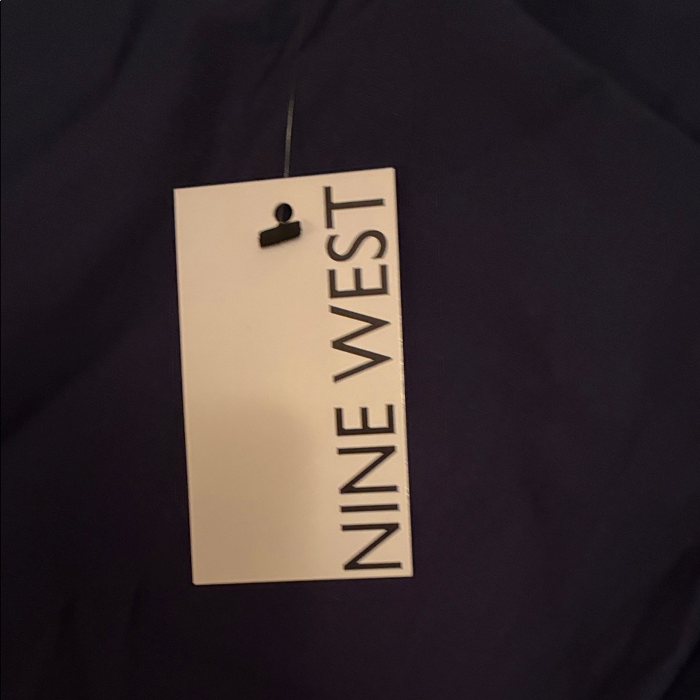 NWT Nine West Navy Blue slim ankle trousers
